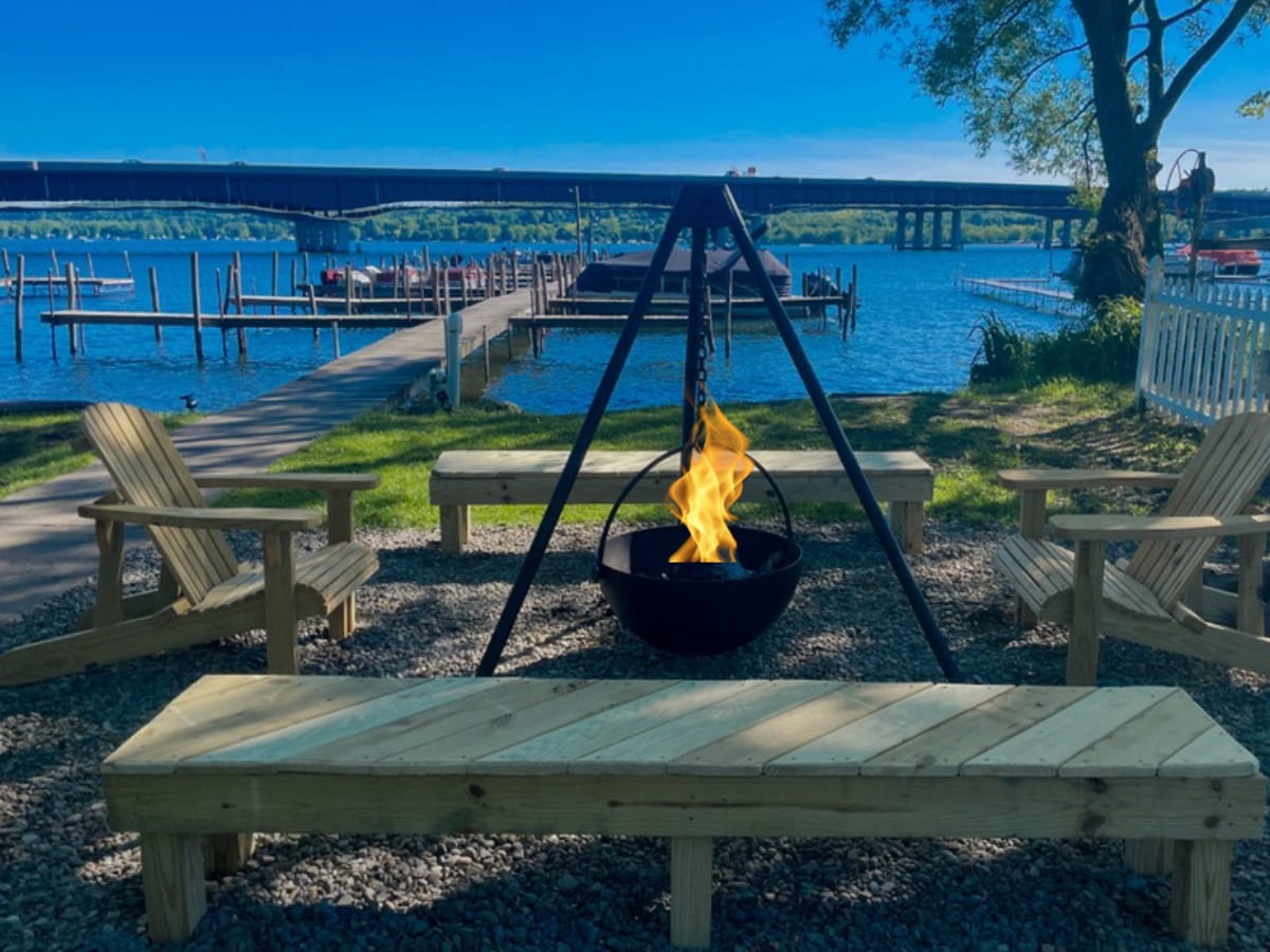 Fireside, lakeside